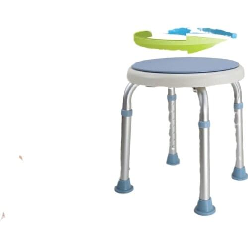 Round Rotating Elderly Bath Chair Stool Toilet For Pregnant Woman /Child Safe Height Adjustable Bathroom Environment Product