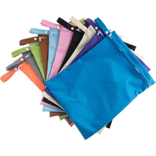 Baby diaper Package Reusable Nursing Bag Waterproof Fashion Prints Cloth Packet 30*40cm Plain Colour Nappy Bag