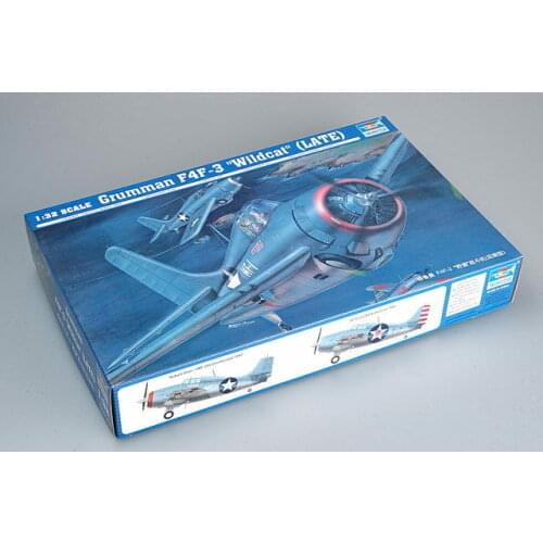 Trumpeter 02225 Grumman F4F-3 Wildcat Hunting Aircraft Fighter Model Plane 1/32 TH06875-SMT2