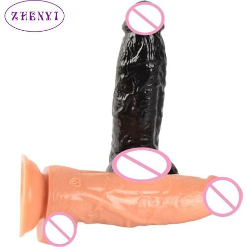 2021New Super Soft Big Realistic Dildo Male Artificial Penis Suction Cup Sex Toys for Women Vagina Masturbator Adult Sex Product