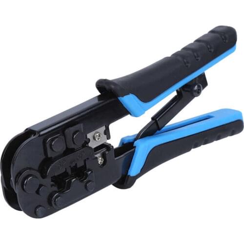 Networks Cable Plier RJ45 Crimper Hand Network Tool Crimper Cutter Stripper Plier Dual-Use 8P+6P/ 6P+4P