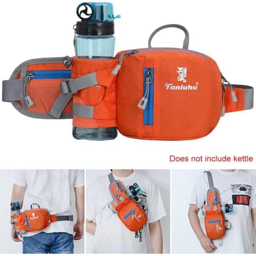Outdoor Running Bag Waist Belt Pack Marathon Gym Sport Fitness Water Bottle Pouch Fanny Waist Pack Riding Cycling Phone Pocket