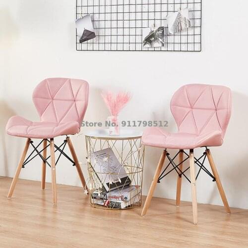 Nordic chair modern minimalist home net red ins backrest stool makeup negotiation bedroom desk chair butterfly dining chair