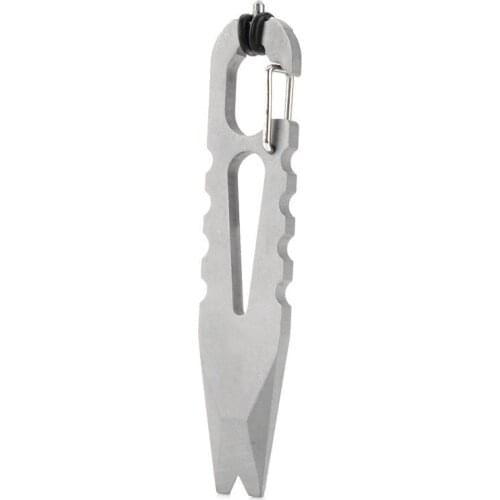 Steel Multitool Crowbar Hook Tool Bottle Opener Window Breaker Camping Tool Durable EDC Tool Keychain Tool Carabiner