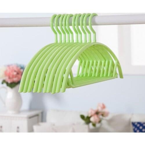 10 pcs/lot 40cm Plastic Clothes Hangers for House Dormitory Anti-skid Seamless Shirts Drying Wardrobe Space Saving Heavy Duty Pants Hanging
