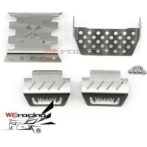 1Set Metal Chassis Armor Axle Shield Guard Protector Plate for 1/10 YK4102 YK4103 1/8 YK4082 YiKong RC Crawler Upgrade Parts