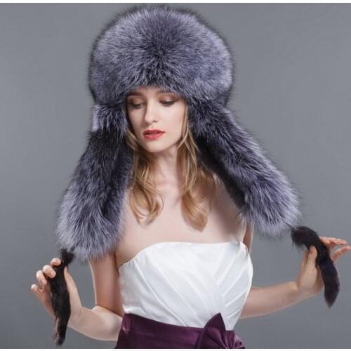 2020 womens winter hat leather strawhat fox raccoon ear protector cap female lei feng cap warm hat outdoor hatfashion hat