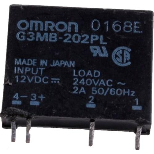 1Pc New Solid State Relay G3MB-202P DC-AC PCB SSR In 12V DC Out 240V AC 2A G08 Great Value0503