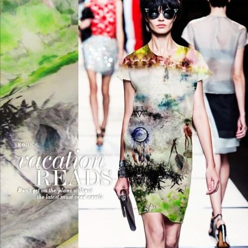 CNUM SO067 100% Natural Silk Organza/ Spring Woken By The Withered Lotus/Silk Fabric Anti-UV/Width 1.48yd Length 1.28yd /Unit:pc