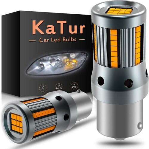 2Pcs 1500Lm T20 7440 led 1156 BA15S P21W 3156 led canbus light bulbs no error Super bright Hyper Flash Turn Signal Lamps 12V