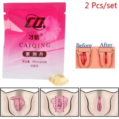 2pcs/bag Vaginal Tightening Capsule Shrink Tighten Vaginal Feminine Hygiene Vagina Repair Stick Narrow Tightening Shrinking Yin