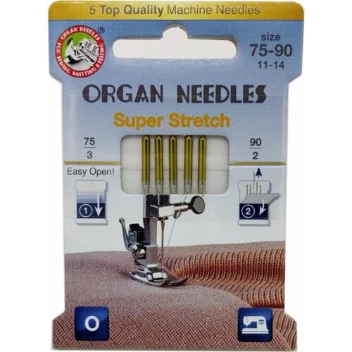 5pcs/pack HAX1SP Top Quality Organ Needles Home Sewing Machine Super Stretch Elastic Knitted Fabric Needle Anti-jumper Needles