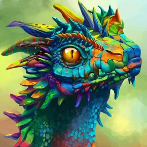 5d Diamond Painting Cross Stitch Diy Full Square/Round Drill Diamond Embroidery Animal Rhinestone Lizard Mosaic Home Decor Gift