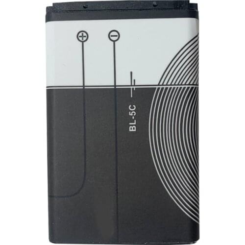 1pc 1020mAh Capacity BL-5C Phone Battery for Nokia 3.7V 3.8Wh Replacement Battery