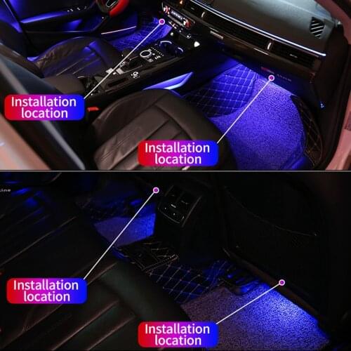 Car Interior Light Car Decoration Light Interior Atmosphere Light LED Strip Light USB Auto Decor Lamp