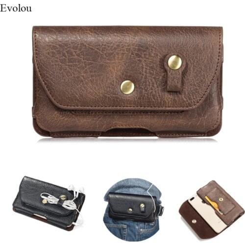 Retro Magnetic Holster Belt Bag Clip Phone Cover for Blackview BV9900 BV9800 Pro BV9700 BV9500Plus Smartphone Waist Leather Case