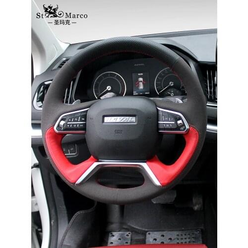 For Haval H9 H8 H7 H6 H1 H2 H5 C30 DIY Hand Sewn Steering Wheel Cover Car Accessories