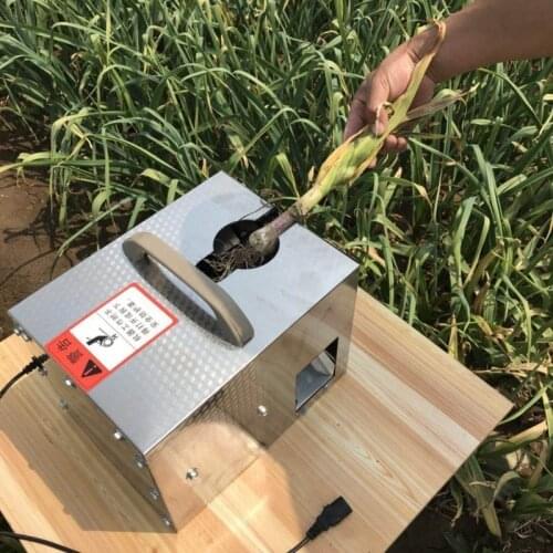 Electric Fresh Garlic Root Cutter Stainless Steel Shallot Onion Root And Stem Cutting Machine Mini 48-96V Garlic Root Remover
