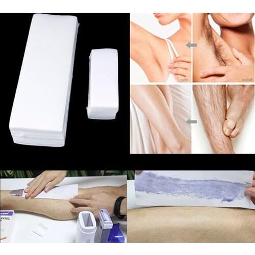 100PCS Nonwoven High Quality Body Leg Arm Hair Removal Epilator Wax Strip Paper Roll 2Size Women Men Hair Removal Wax Paper