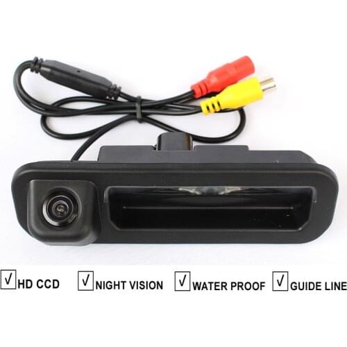 CCD Car Trunk Boot Handle Rear View Reverse Camera For FORD FOCUS Sedan / Hatchback 2012 2013 Vehicle Backup Auto Parking Camera