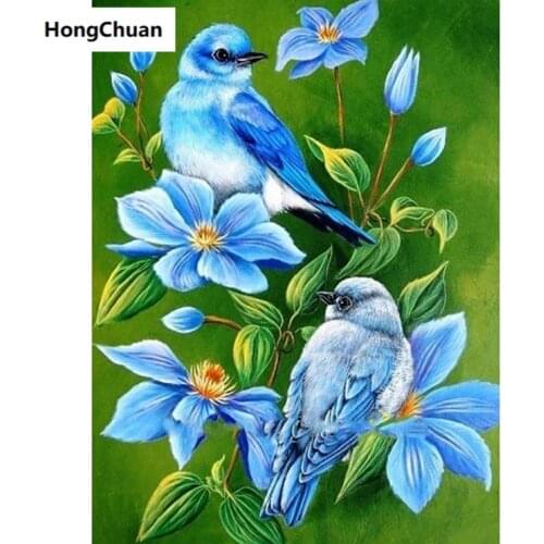 Beautiful bird cartoon mural 5D DIY round/square diamond painting embroidery mosaic cross stitch home decoration new year gift