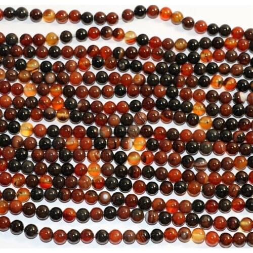 Natural Dream Carnelian Stone Onyx Agat 6mm 8mm 10mm 12mm Round Loose Beads for Women Fashion Diy Jewelry Findings 15 Inches A34