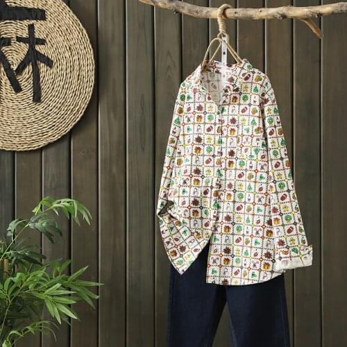 New Fashion Plaid Pattern Women Shirt Blouses Long Sleeve Lapel Top Femme Spring 2021 Casual All-Match Kawaii Cute Shirts Blusas