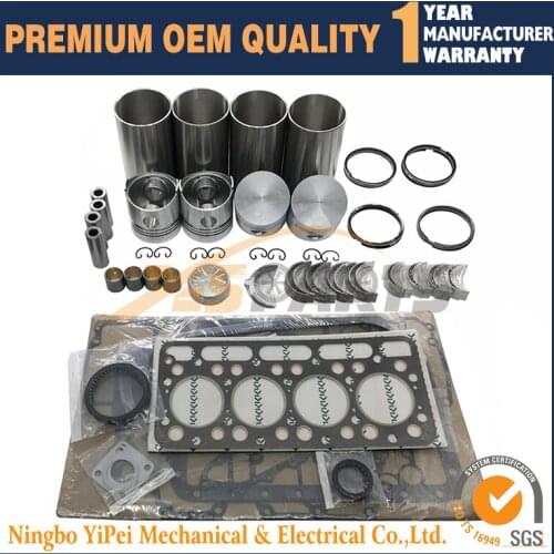 New Overhaul Engine Rebuild Kit & cylinder liner for Kubota V1502