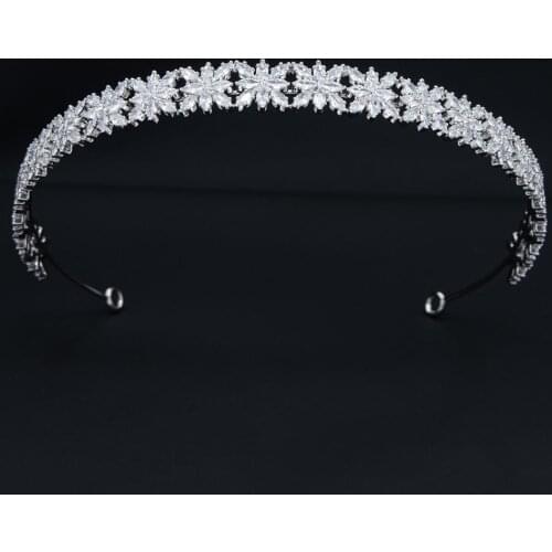 Crystals handmade Bridal headband, 100% zirconia female jewelry,wedding hair accessories tiara HG113
