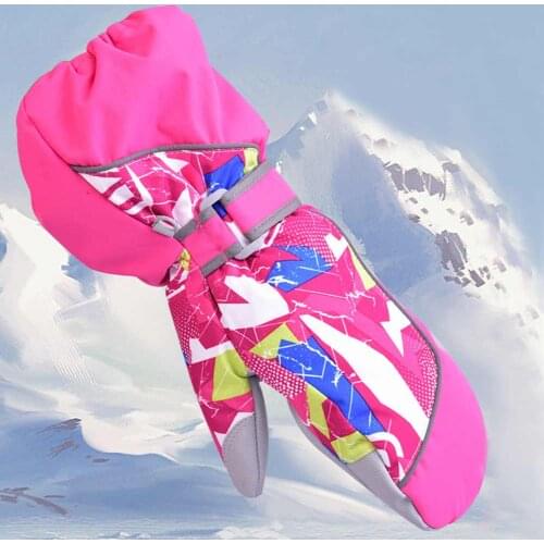 NEW fashion Children Breathable Mittens Boy Ski Snowboard Gloves Girl Winter Gloves Windproof Waterproof Kids Mittens