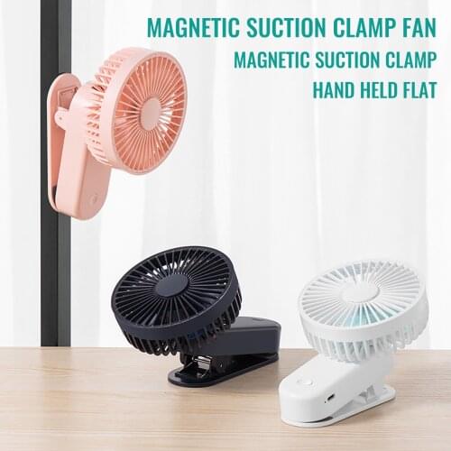 Portable Usb Table Fan Clip-on Type Rechargeable 1200mah Battery Cooling Mini Desk Fan For Baby Stroller Clip-on Fan#dg4