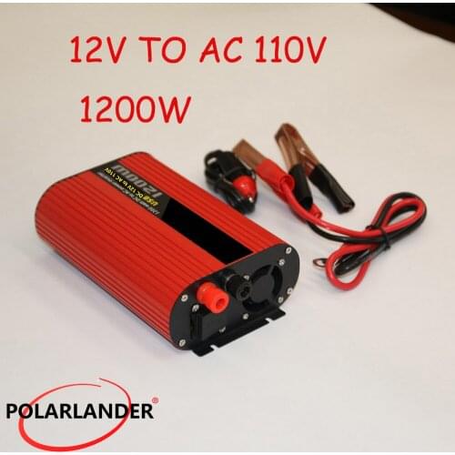 DC 12V to AC 110V/ DC 12V to AC 220V/ Power Inverter DC 24V to AC 220V/ Dual USB 1200W DC 24V to AC 110V/ Converter Charger