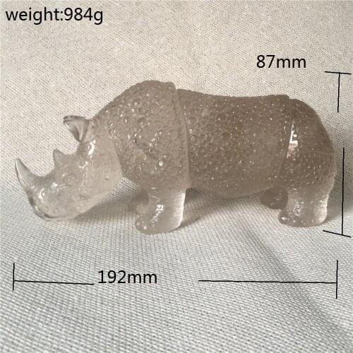 Natural quartz crystal Rhinos that attract wealth sale Stones and crystals home decoration decorative crystal Holiday gifts