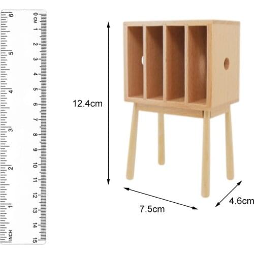 Handmade 1:12 Dollhouse Miniature Kids Room Magazine Rack Book Shop Living Room Decoration