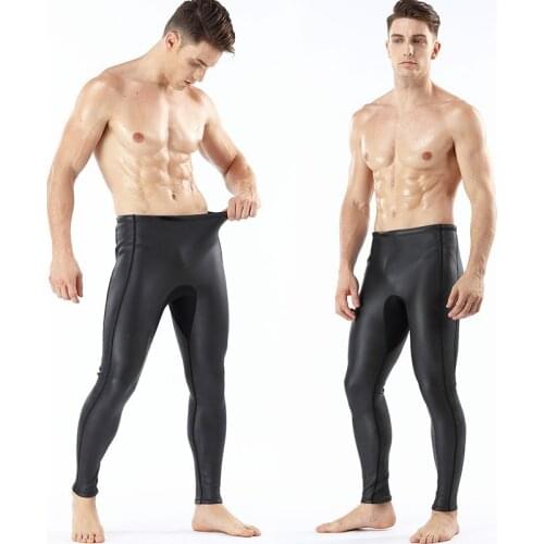 Mens 2mm Triathlon CR smooth skin YAMAMOTO neoprene wetsuit pants diving long pant extra elastic for rash guard kayak