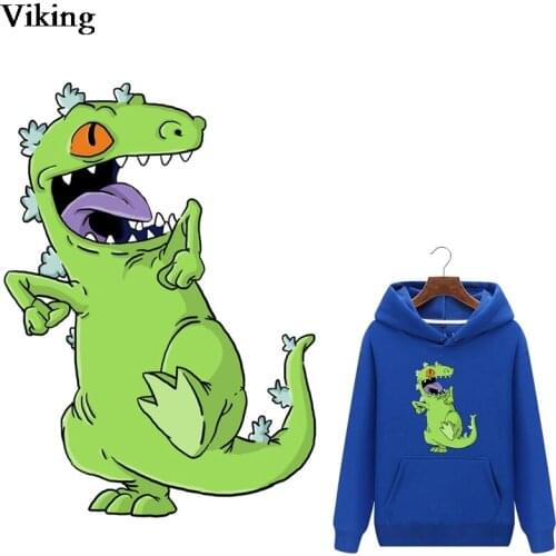 Cool Dinosaur Heat Transfer Patches Cartoon Iron-on Clothing Clothes Patches Vynil Heat Transfer Stickers DIY Gift G0590
