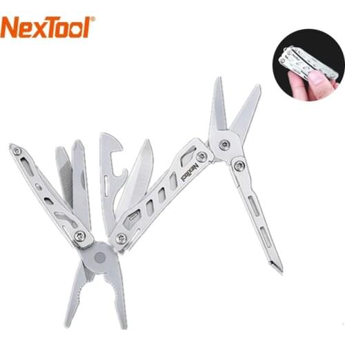 10 IN 1 Mini Multi Functional Plier Folding EDC Hand Tool Set of Tools Knife Screwdriver Tool Instruments for Outdoor