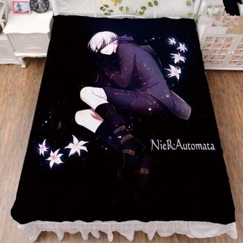 150x200cm Anime NieR:Automata sexy girl characters YoRHa No. 2 Type B bed milk sheet fiber & flannel blanket summer quilt