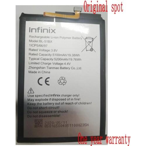 100% Brand new High Quality 5100mAh/5200mAh Infinix BL-51BX Battery For Infinix BL-51BX Mobile Phone
