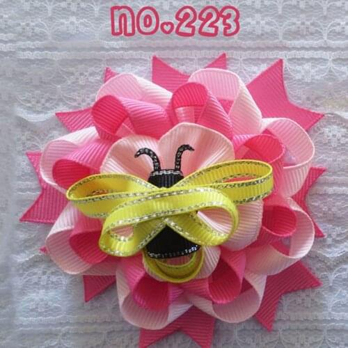 Free Shipping 36pcs lot hairband Bundle Monster Girl Ribbon Bows Mixed Design Hair Clip Barette