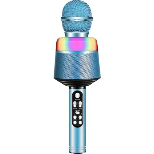 Wireless Smartphone Karaoke Player Handheld Microphone Built-in Speaker Rechargeable Battery for KTV Singing Indoor MIC