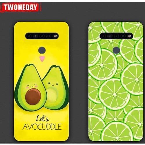 For LG K51S K41S K61 K51 K50 Q60 K50S K40S K40 K30 K20 K12 Plus Prime X4 X2 Aristo 4 Plus 2019 Strawberry pineapple Phone Case