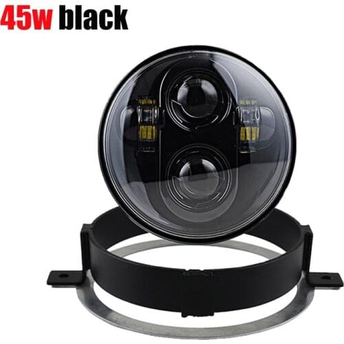 For Honda VTX Motorcycle Headlight 5.75inch Led Headlamp with brackets 2002-2009 VTX1300 & VTX1800 No F models Colorful