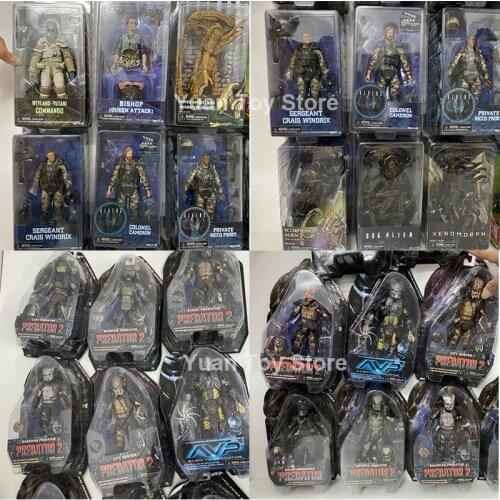 Predator Figure Boar City Hunter Snake Stalker Guardian Predator Jungle Demon Shaman Celtic Maksed Scar Predator Alien Figure