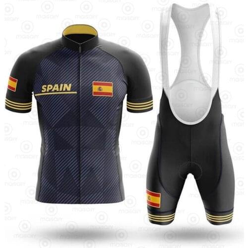 SPAIN 2020 Summer Cycling Triathlon Suits Bike Clothing Clothes Mens Shorts Bib Set Bike Jersey Ralvpha Maillot Ciclismo