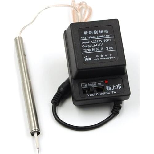 Leather Stitch Buring Pen Iron Pen Adjustable Soldering Iron Carving Pyrography Tool DIY Leathercraft Buring Soldering Tools