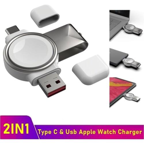 Magnetic Wireless Charger Pad for Apple Watch 6 5 4 3 2 1 SE Fast Qi Wireless Charging Pad Dock Station for Iphone iWatch Series