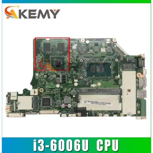 Akemy Laptop motherboard For ACER Aspire A515-51G A315-53G i3-6006U Mainboard LA-E892P SR2UW N16S-GTR-S-A2 DDR4