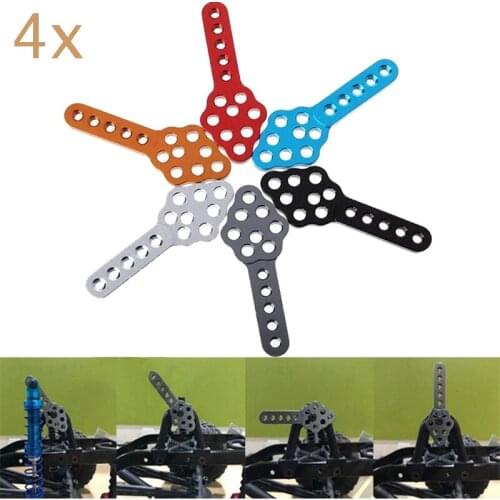 2/4PCS Metal Shock Absorber Mount Adjust Height Angle Stand for Axial SCX10 90046 D90 D110 RC Crawler Car