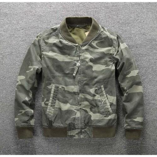 Plus Size Military Style Male Jackets Fashion Zipper Pockert Coat College Outerwear Men Spring Autumn